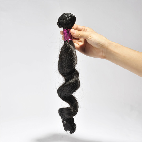 Loose wave human hair bundles with 1 # color EMEDA brand YL129